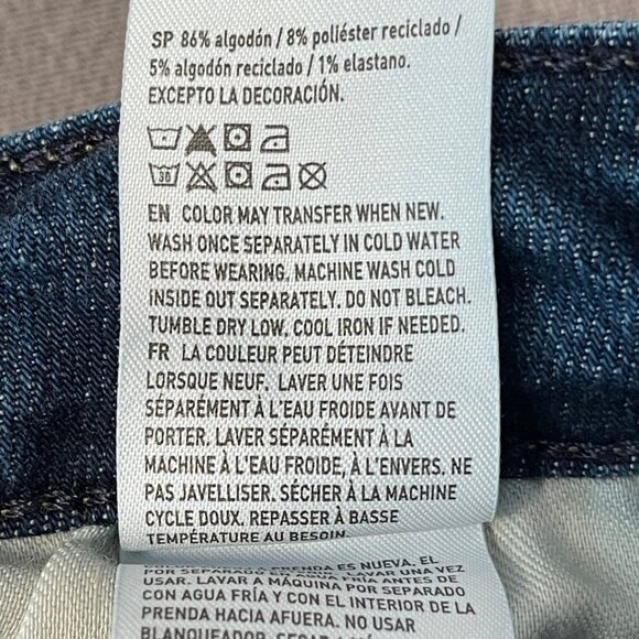 American Eagle Airflex Slim Straight Jeans Mens Size 29x30 Rustic Blue Dark Wash - Picture 10 of 13